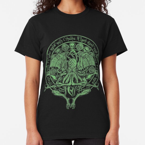 The Idol Sick Green Variant Cthulhu God Art Classic T-Shirt