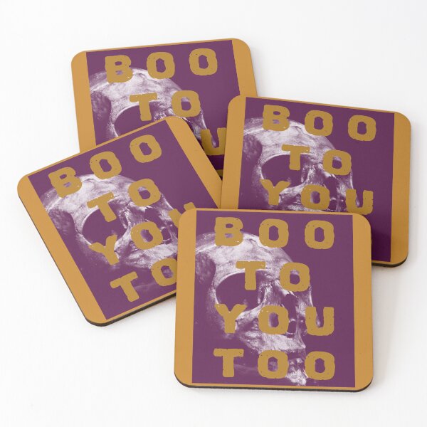 Item preview, "Boo to you too" Halloween design from CoolCleverCute - PURPLE ORANGE designed and sold by CoolCleverCute.