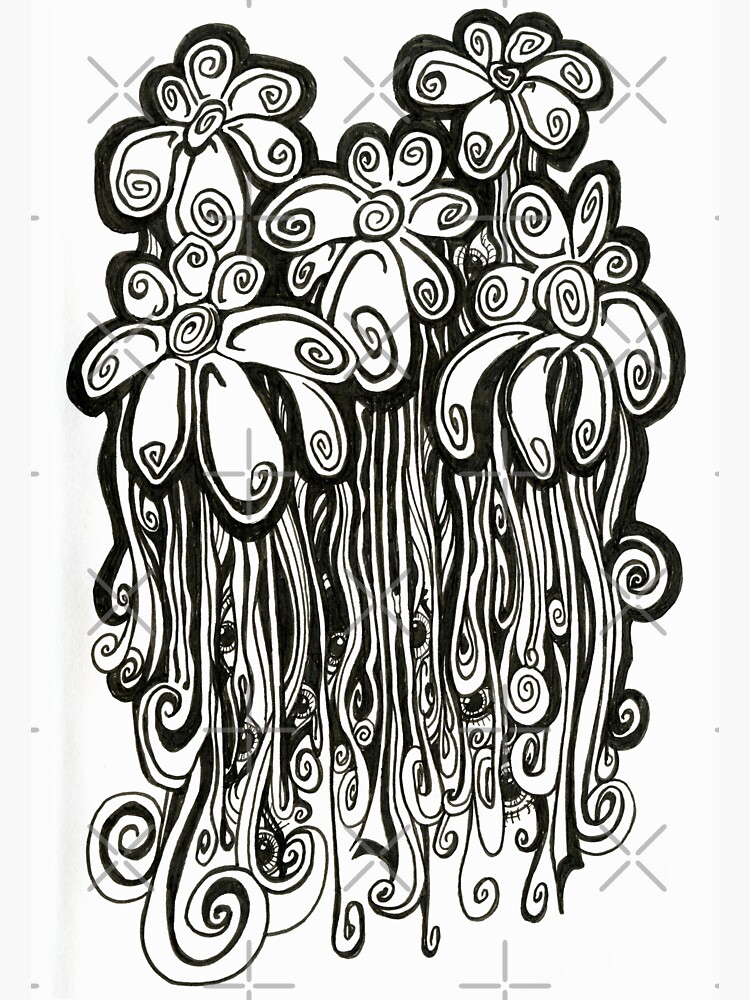 Bouquet, Ink Drawing by djsmith70