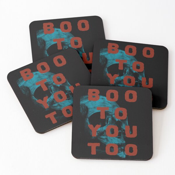 Item preview, "Boo to you too" Halloween design from CoolCleverCute - BLUE RED designed and sold by CoolCleverCute.