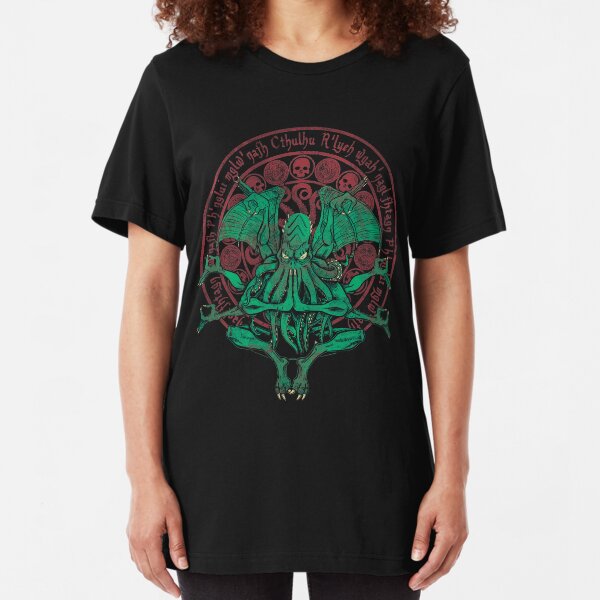 The Idol Cthulhu God Art Slim Fit T-Shirt