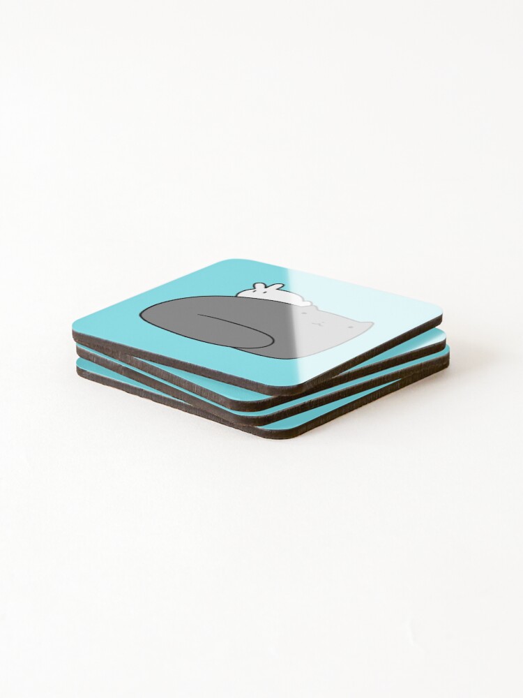 Alternate view of Big Cat and Tiny Bunny Coasters (Set of 4)