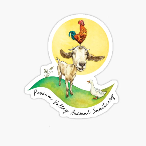 Possum Valley Animal Sanctuary Fundraiser Sticker