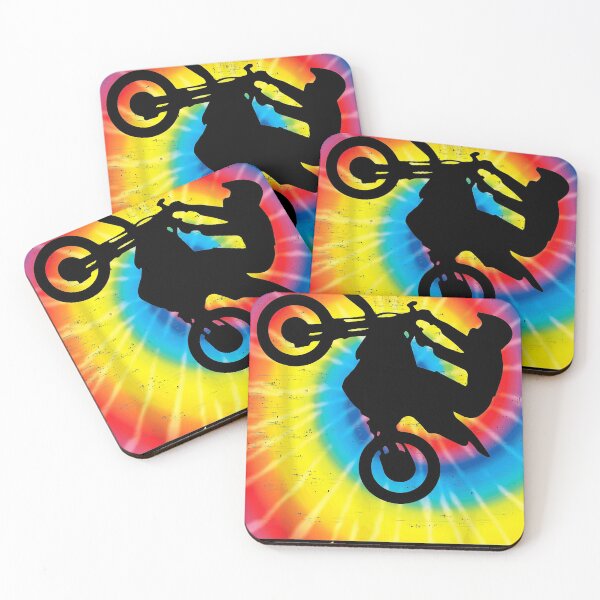 Item preview, Vintage Tie Dye Motocross Dirt Bike Silhouette T-Shi designed and sold by WilletteDeluca.