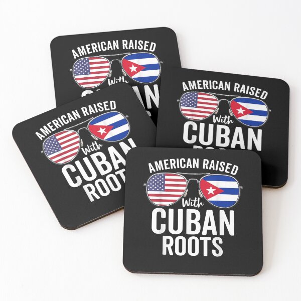 Item preview, American Raised With Cuban Roots USA Cuba Flag designed and sold by johnsimonart.