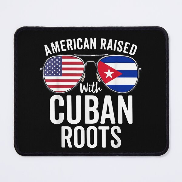 Item preview, American Raised With Cuban Roots USA Cuba Flag designed and sold by johnsimonart.