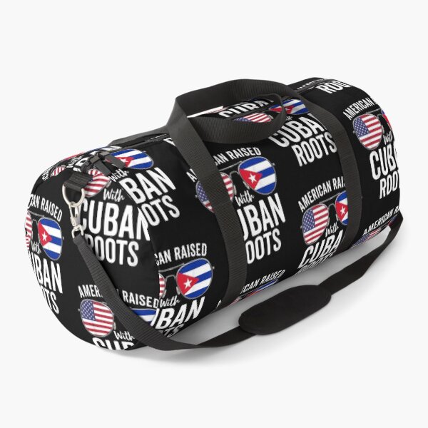 Item preview, American Raised With Cuban Roots USA Cuba Flag designed and sold by johnsimonart.