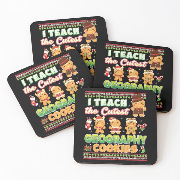 Item preview,  Teach Cutest Geography Cookies Teacher Christmas Ugly designed and sold by idabry.