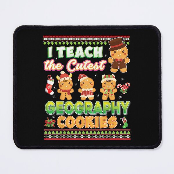 Item preview,  Teach Cutest Geography Cookies Teacher Christmas Ugly designed and sold by idabry.
