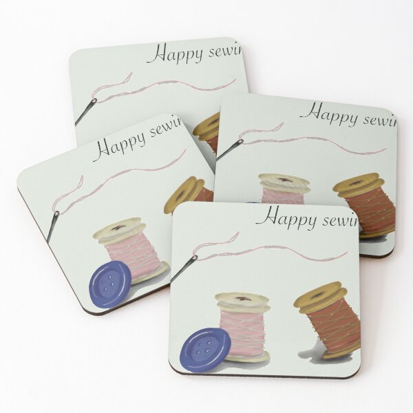 Item preview, Happy Sewing stickers designed and sold by Shirlei  Barnes.