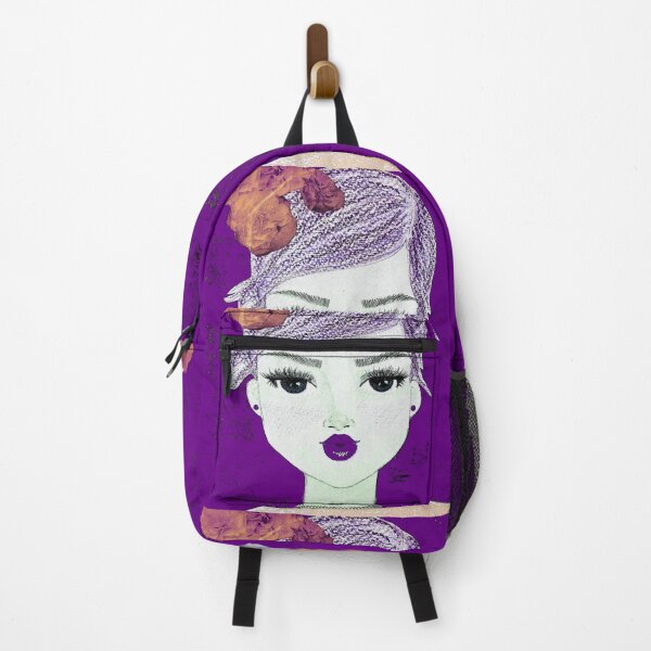 Item preview, "Boo to you too" beautiful female face drawing by CoolCleverCute (purple) designed and sold by CoolCleverCute.
