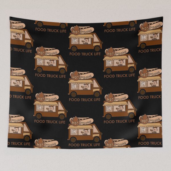 Item preview, Food truck life for hot dog design  designed and sold by inhha8123.
