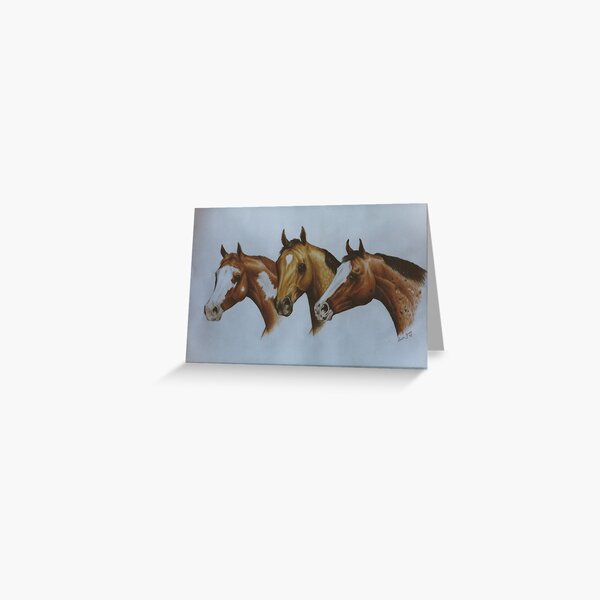 Western Breeds Greeting Card