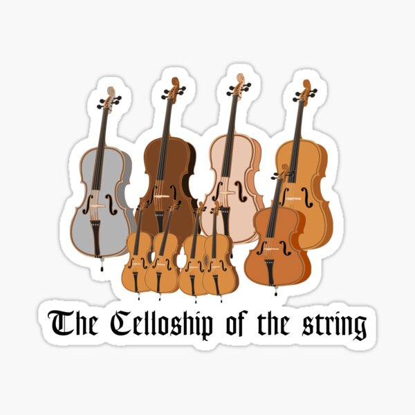 The Celloship of the String Sticker