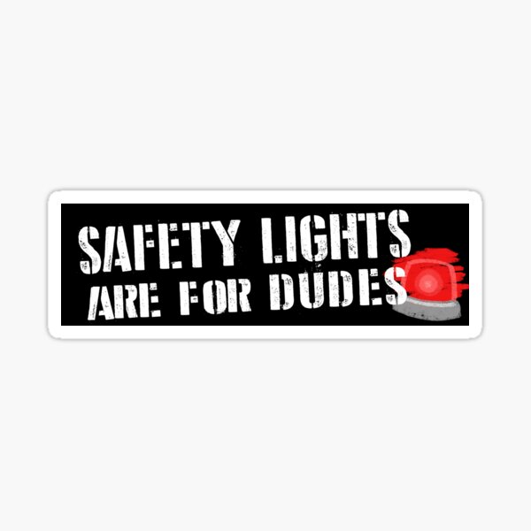 Item preview, Ghostbusters: Safety Lights are for Dudes Sticker designed and sold by maeveactually.