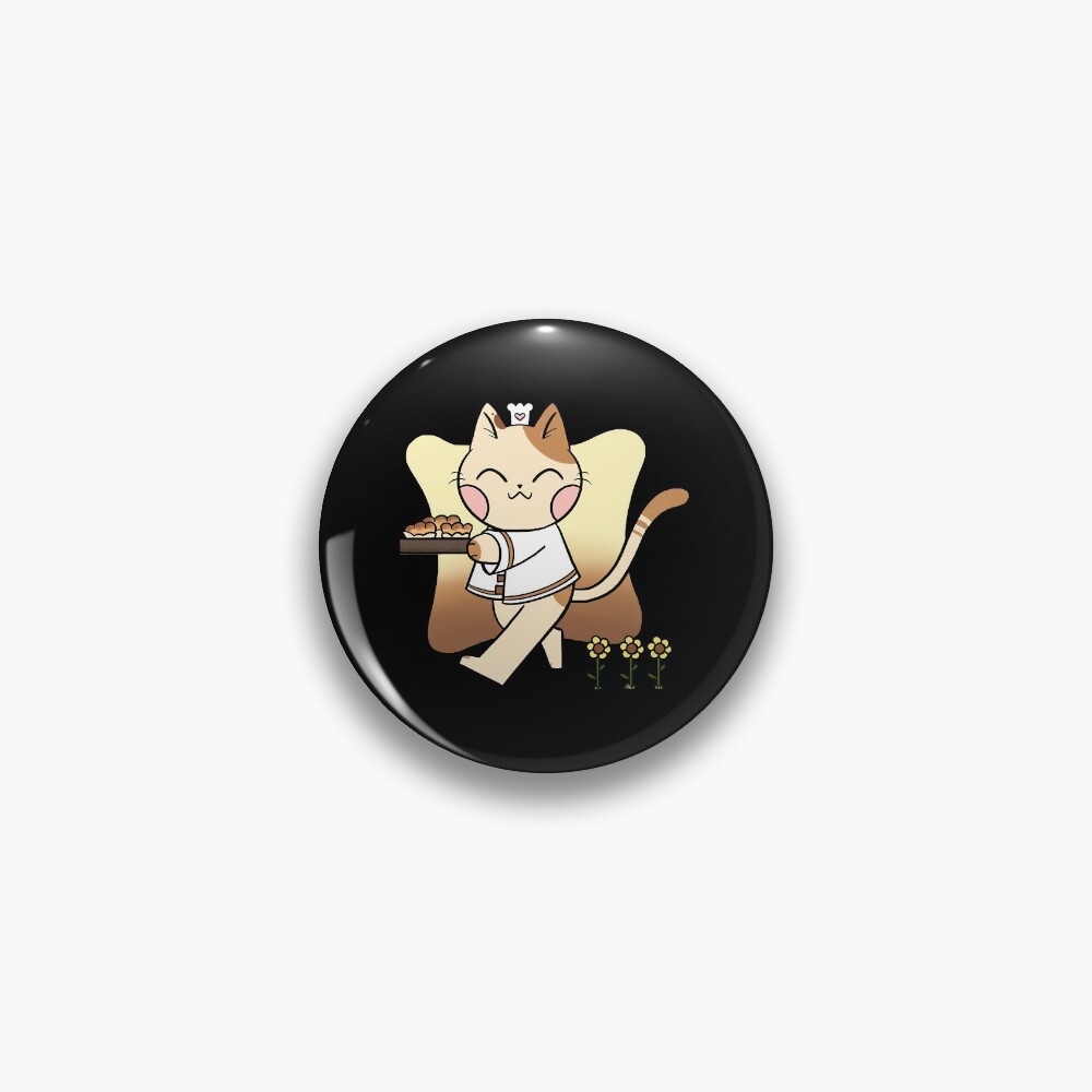 cute, pink fairy cat Pin for Sale by grace-baker