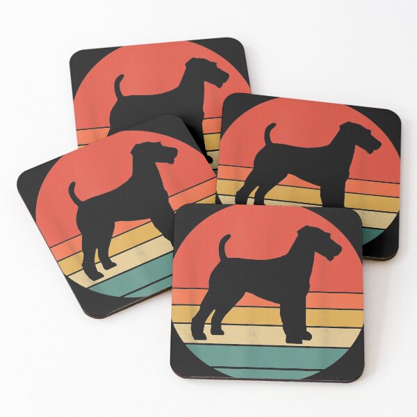 Item preview, Welsh Terrier Vintage Dog Silhouette Retro Cute Dogs Gift designed and sold by WilletteDeluca.