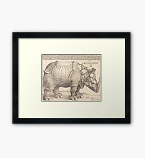 Albrecht Dürer or Durer The Rhinoceros Framed Print