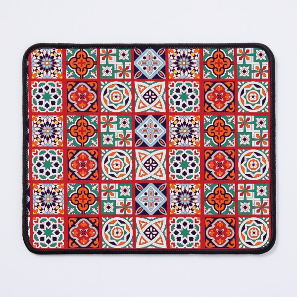 Item preview, Moroccan red ceramic tiles pattern designed and sold by urban-color.