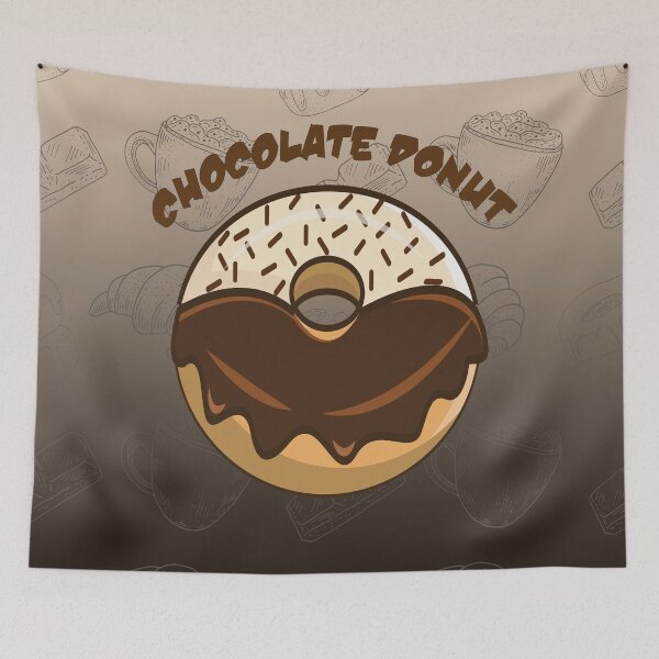 Item preview, Chocolate donut for world chocolate day designed and sold by Donutlovers.