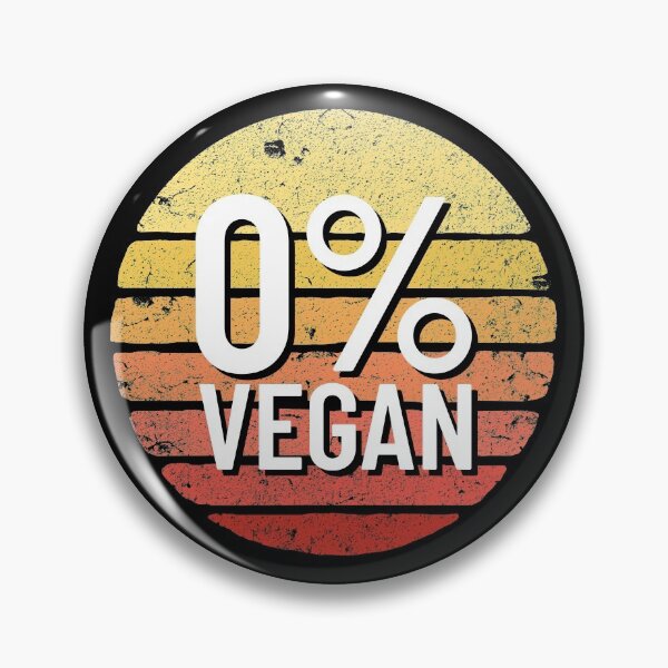 Item preview, 0% Vegan Funny Carnivore Meat Lover Gift Retro Never Vegan Gear designed and sold by DynamicDesign.