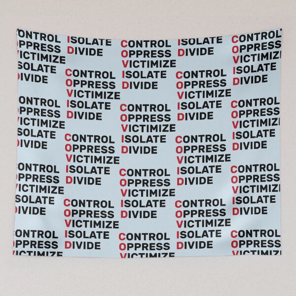 Item preview, Control Oppress Victimize Isolate Divide   designed and sold by ribbenhandmade.