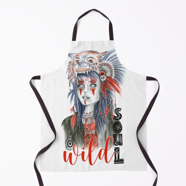 Item preview, Shaman bear woman portrait designed and sold by Akatamakata.