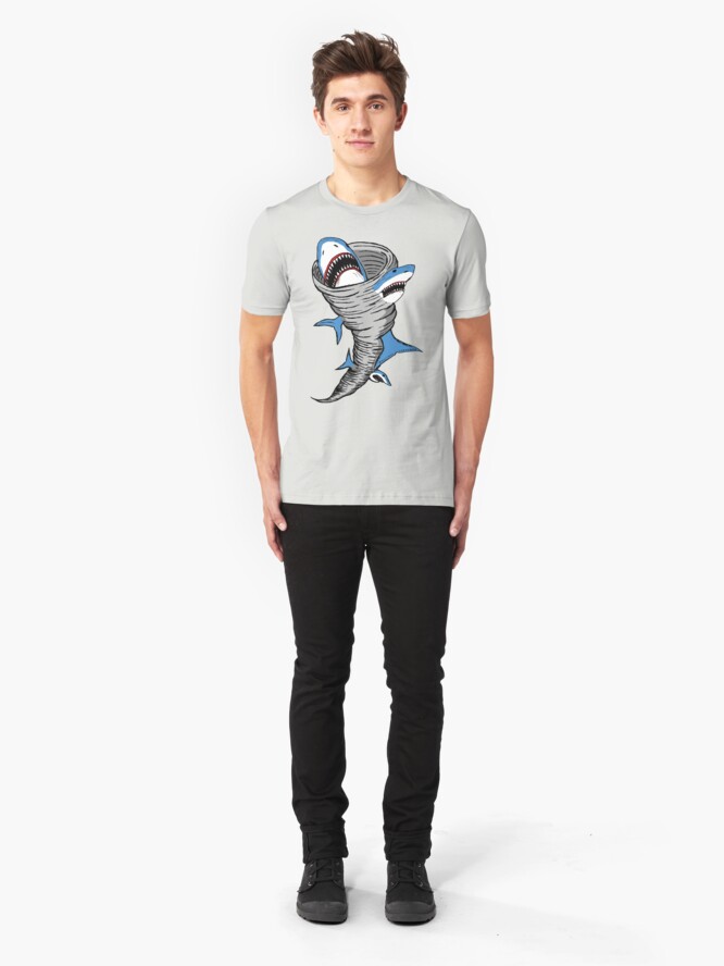 Alternate view of Shark Tornado Slim Fit T-Shirt
