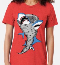 Shark Tornado Tri-blend T-Shirt