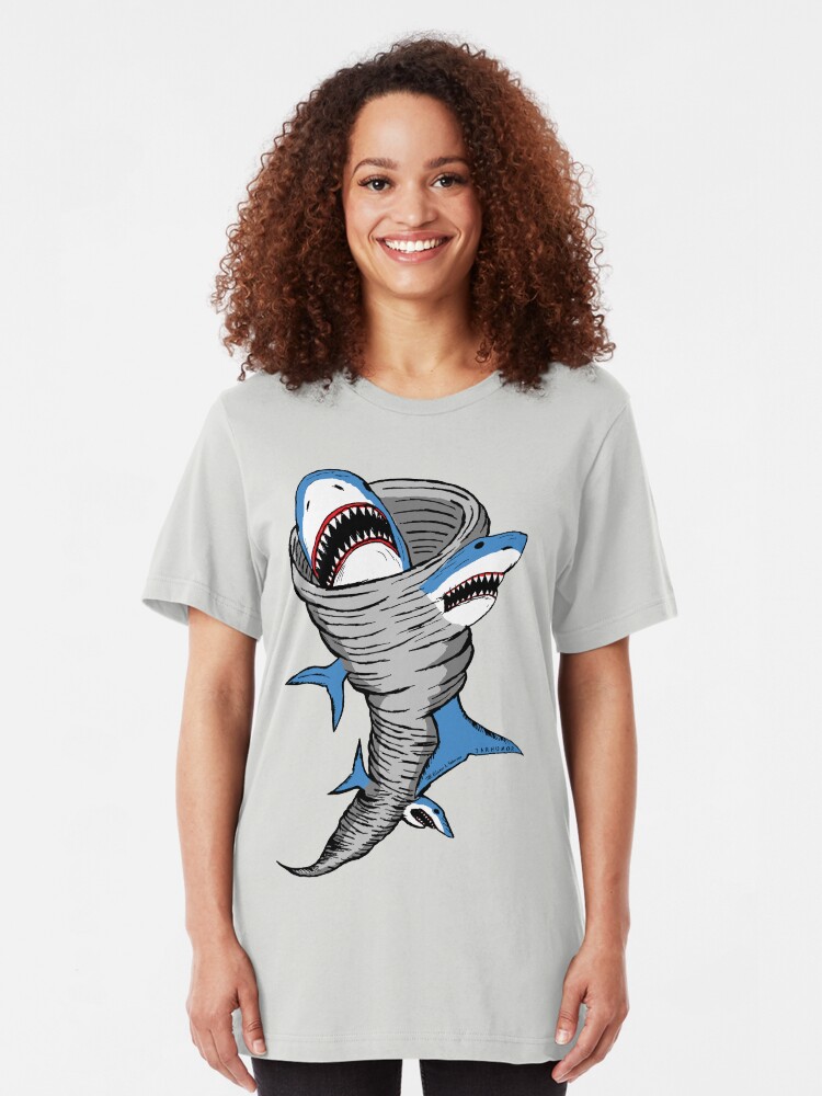 Alternate view of Shark Tornado Slim Fit T-Shirt