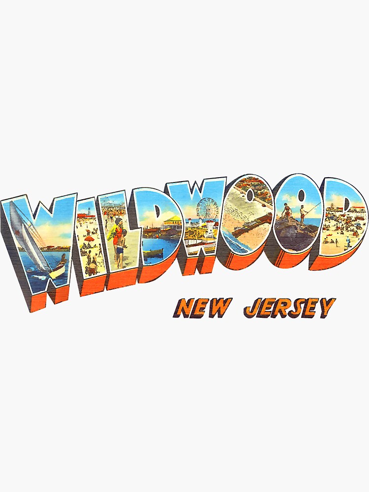 Wildwood New Jersey Tote Bag Wildwood Postcard Wildwood 