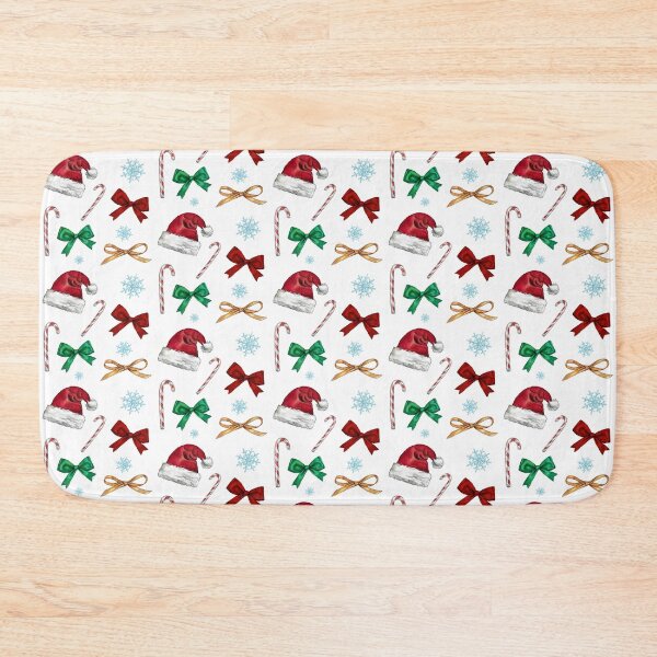 Item preview, Christmas Hat, Ribbons, Candy cane Watercolours set designed and sold by maricelagomez.
