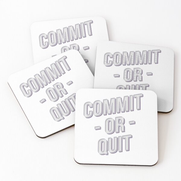 Item preview, Commit Or Quit designed and sold by classy-shop.