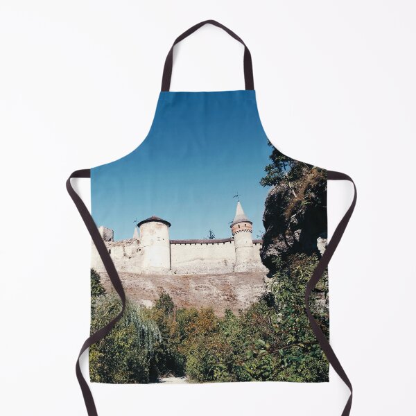 Item preview, The Old Fortress against the background of the blue cloudless sky, Kamenets-Podolsky, Ukraine designed and sold by helenkaiy.