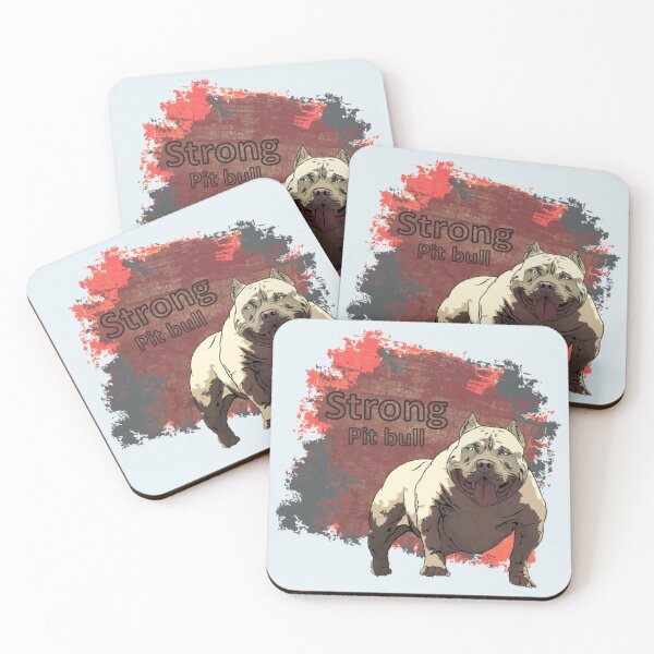 Item preview, beautiful background strong pit bull designed and sold by ribbenhandmade.