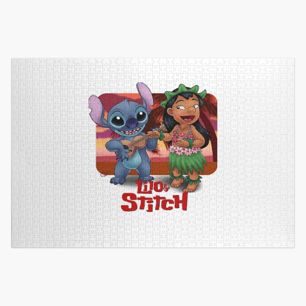Stitch plays guitar Jigsaw Puzzle for Sale by KarenPrecious2