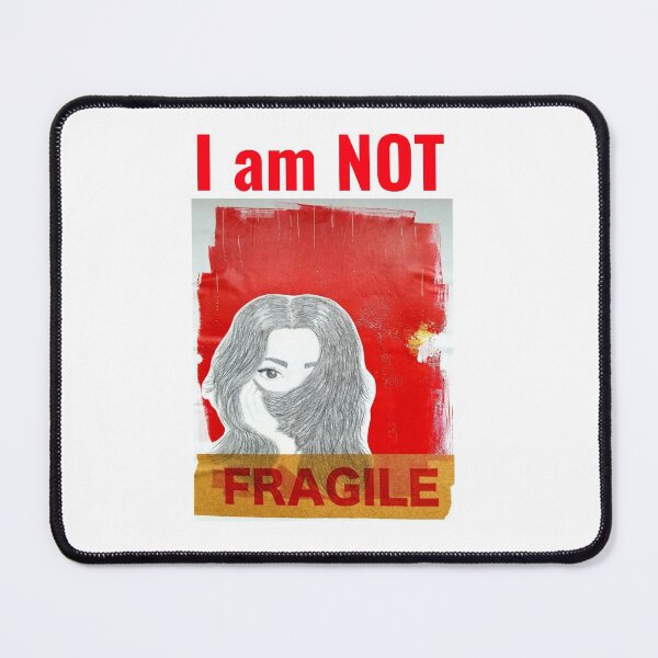 Item preview, "I am not fragile" - beautiful female face drawing by CoolCleverCute  designed and sold by CoolCleverCute.