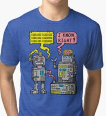 Robot Talk Tri-blend T-Shirt