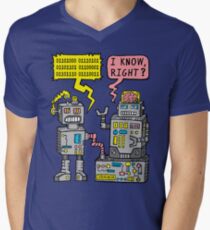 Robot Talk Men's V-Neck T-Shirt