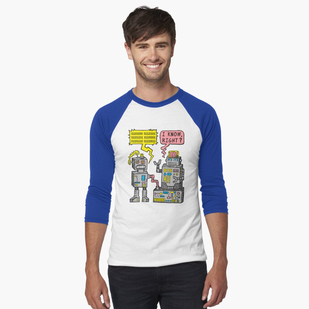 Item preview, Baseball ¾ Sleeve T-Shirt designed and sold by jarhumor.