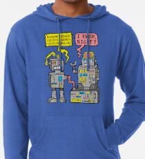 Robot Talk Lightweight Hoodie