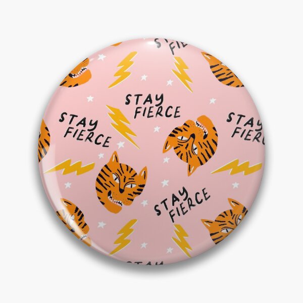 Item preview, Stay Fierce Tiger en rosa designed and sold by SweetlovePress.