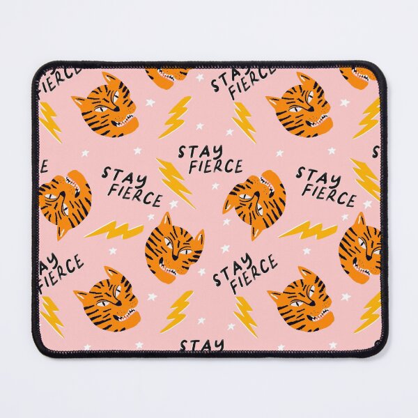 Item preview, Stay Fierce Tiger on Pink designed and sold by SweetlovePress.