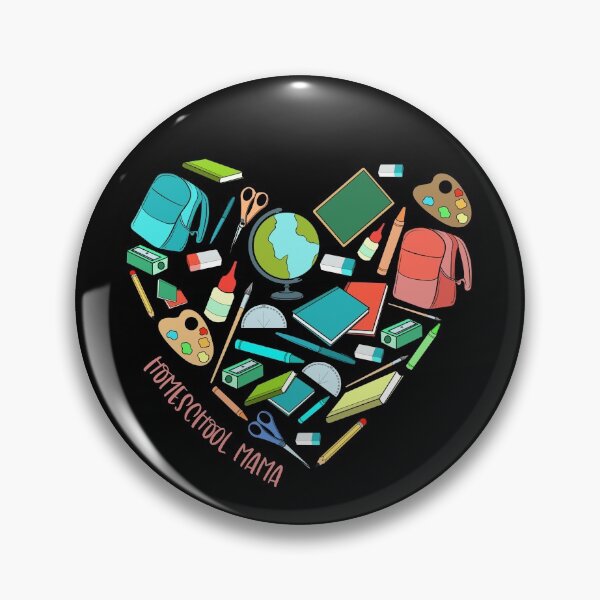 Item preview, Homeschool Mama Heart Proud Teacher Homeschool Mom Gear designed and sold by DynamicDesign.