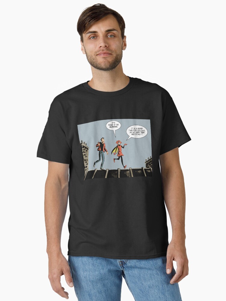 Thumbnail 1 of 7, Classic T-Shirt, Bandette - 4am designed and sold by colleencoover.