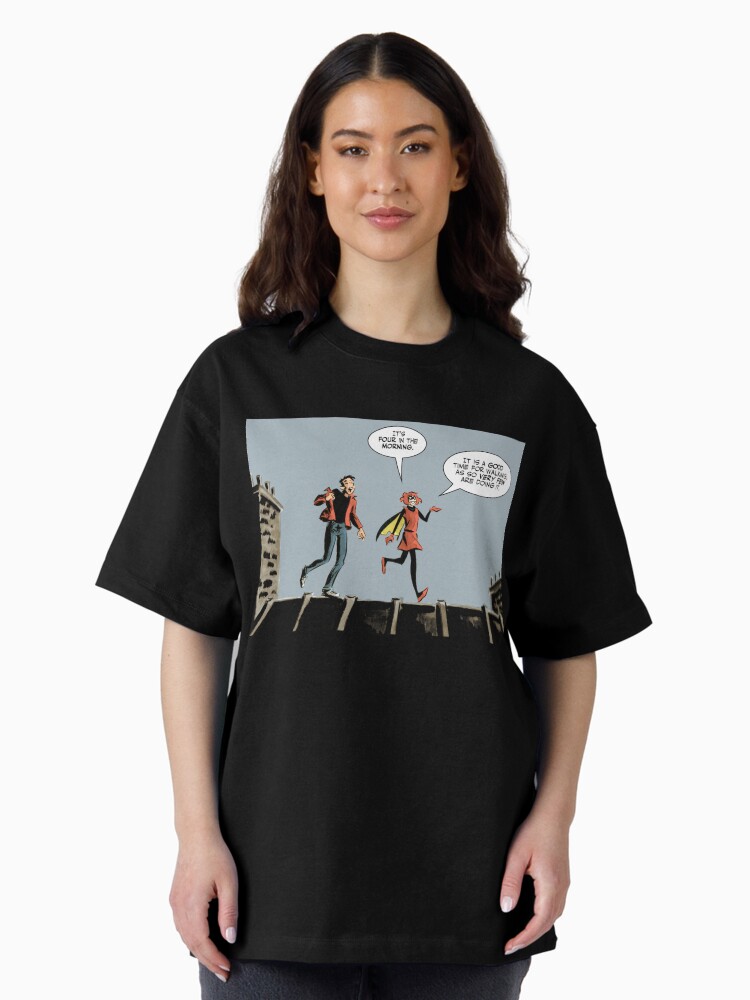 Thumbnail 1 of 7, Oversized T-Shirt, Bandette - 4am designed and sold by colleencoover.