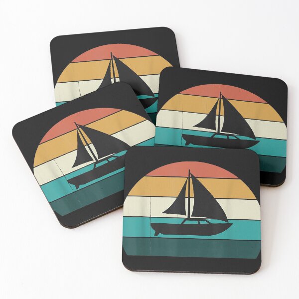 Item preview, Retro Sailing Boat - Vintage Sail Yacht - Cool Boating Gift designed and sold by GracielaSimms.