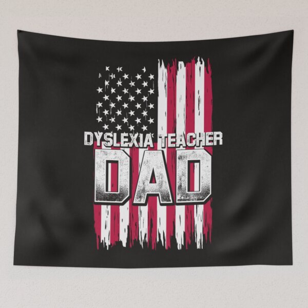 Item preview, Dyslexia teacher dad american flag proud designed and sold by Themngocbao.