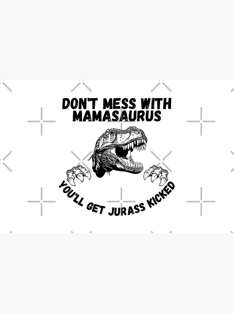 Disover Don't Mess With Mamasaurus Halloween Trex Laptop Sleeve