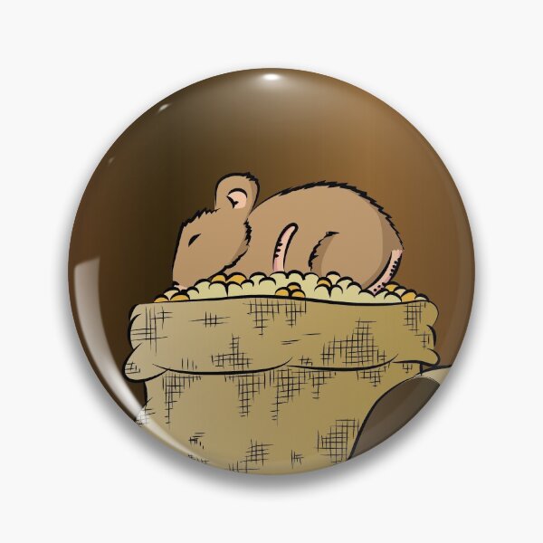 Item preview, Cute mouse in a treasure of seeds designed and sold by FunnyChameleon.